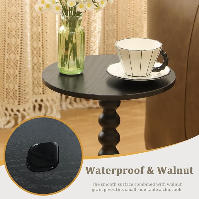 Fultyle Round Side Table, Small Drink Table - Image 6