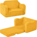 MeMoreCool Toddler Couch, 2-in-1 Corduroy Kids Couch Fold Out to Lounger by MeMoreCool