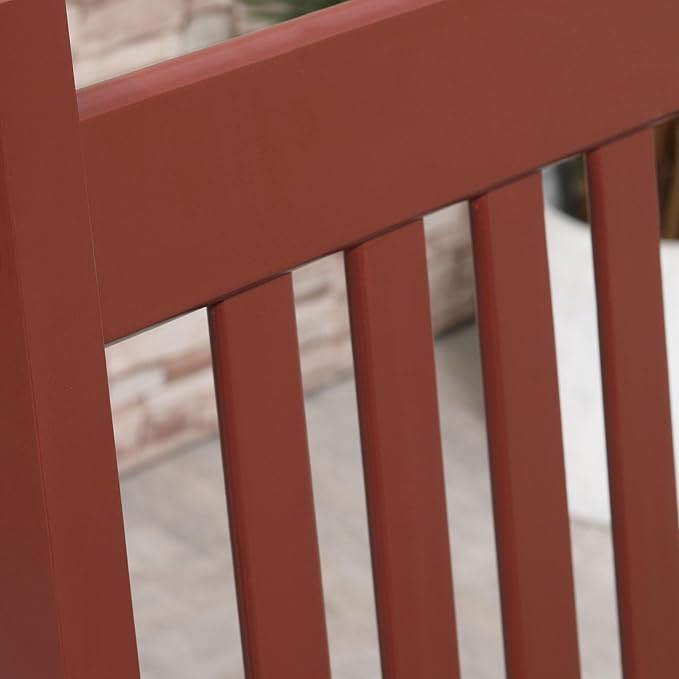 Outsunny Outdoor Rocking Chair Set of 2, Patio Rocking Chair - Image 8