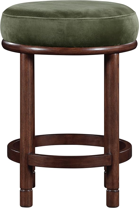 Meridian Furniture 978Green-C Monette Collection Art Deco Counter Stool - Image 4