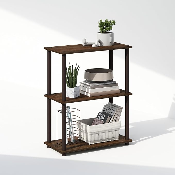 Furinno Turn-N-Tube Book Shelf, 3-Tier Bookshelf, Bookcase by Furinno-FitsYourSpaceFitsYourBudget