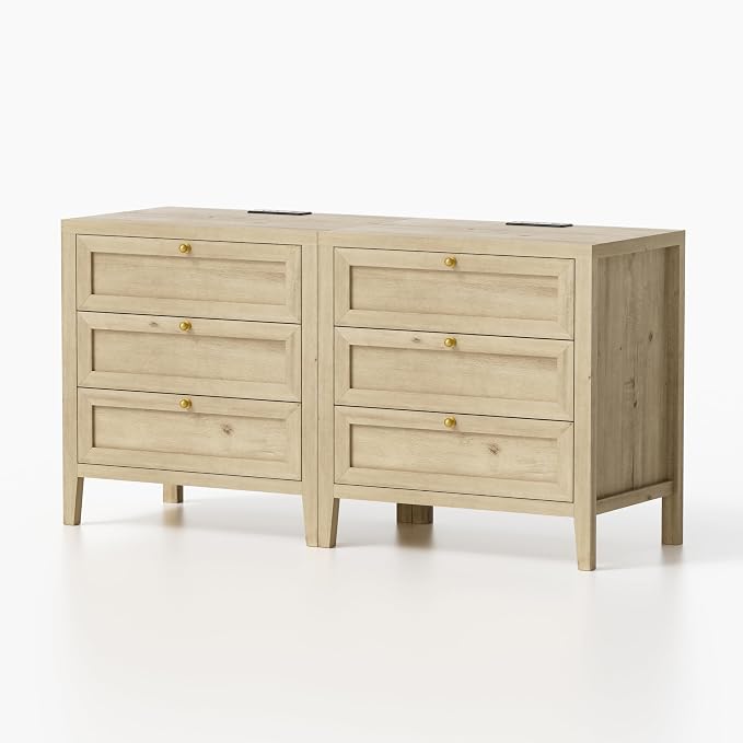 EYYTHUNG Farmhouse Night Stand - Image 8