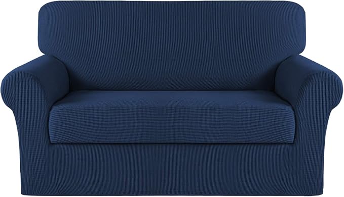 Turquoize Stretch Sofa Slipcover 2 Pieces Sofa Cover Couch Cover by Turquoize