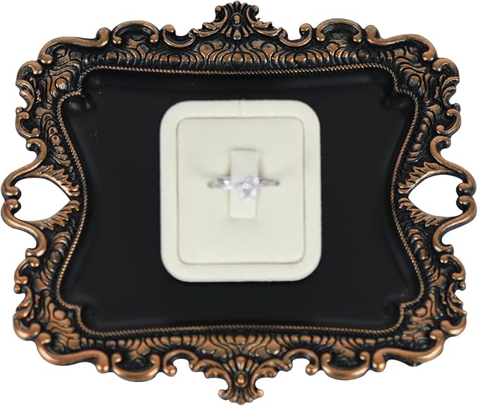 Funly mee Antique Trinket Dish Vintage Jewelry Tray, Ring Holder by Funly+mee