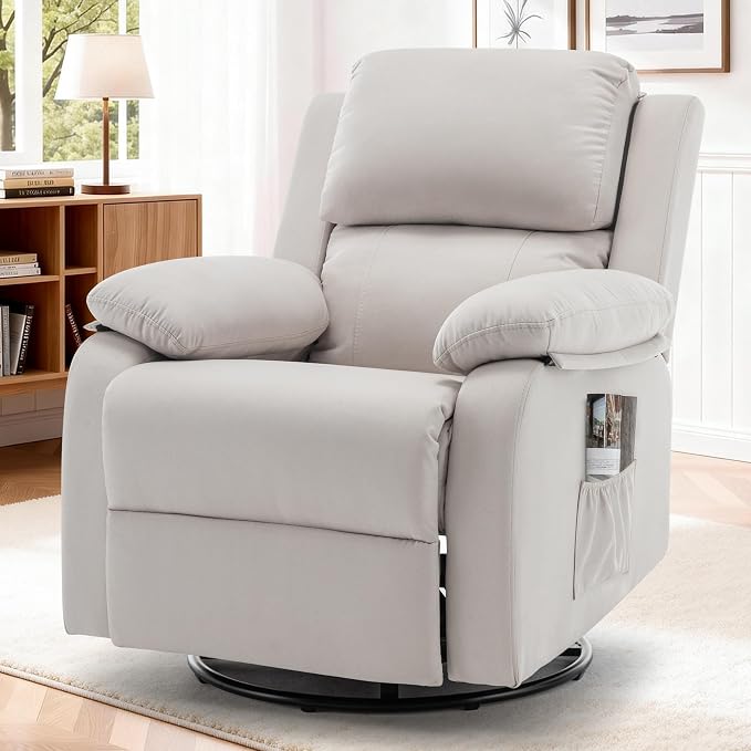 Korser Recliner Chair, 360 Swivel Rocker Chair - Image 9