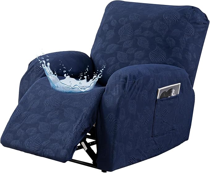 Gennia Recliner Chair Covers 3 Pieces, Waterproof Jacquard Reclining Chair Cover by Genina