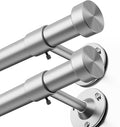 YaFex 2 Pack Heavy Duty Curtain Rods 32-90 Inch, 1 Inch Adjustable Curtain Rod by YaFex