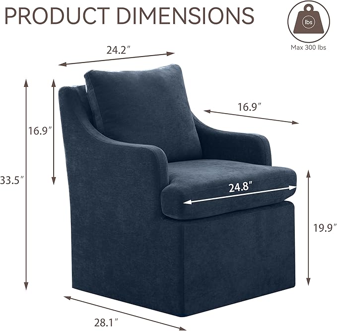 VKNOW Upholstered Dining Chairs Set of 2, Modern Kitchen Chairs Dinner Chairs - Image 2