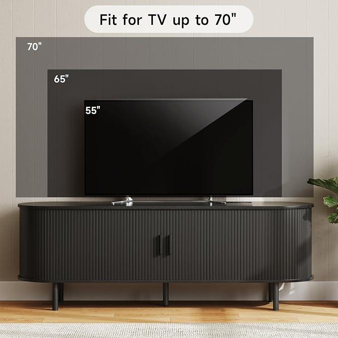 ONBRILL 63" TV Stand with Power Outlet - Image 5