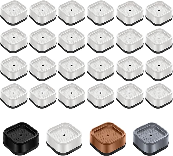 shouwuhho 24 Pack Furniture Risers Adjustable Bed Risers Heavy Duty Lifts by EnjoyLifeEnjoyHappiness