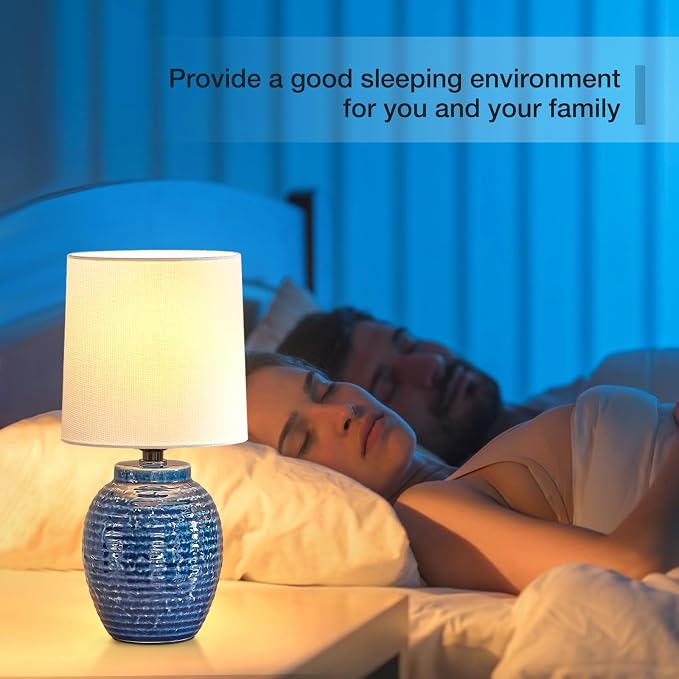 EJIAXIN Table Lamps Set of 2-13.75" Small Bedside Lamps - Image 5