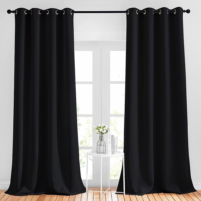 NICETOWN Black Out Curtains 96 inches Long by NICETOWN