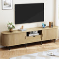 ONBRILL 86.6" TV Stand with Power Outlet by ONBRILL