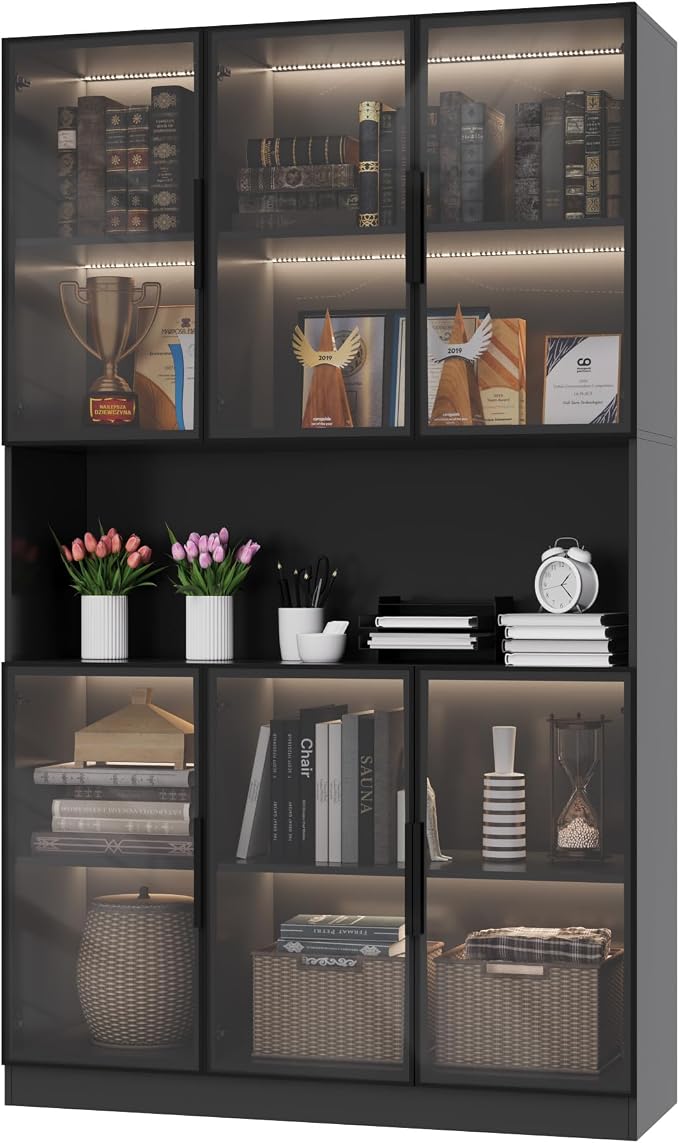 Mekminop Glass Doors Display Cabinet - Image 8
