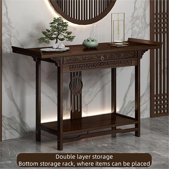 Forbidden City Asian Console Table Hallway Table - Image 7