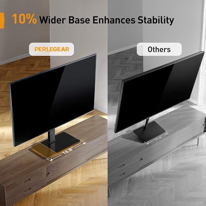 Perlegear Tabletop TV Stand, Universal TV Stand - Image 4