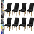 BIETYONE Stretch Dining Chair Covers Set of 8, Soft Removable Washable Kitchen by BIETYONE
