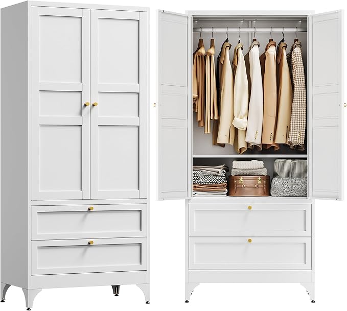 Letaya 71" Metal Wardrobe Cabinets by LetayaMetalCabinets