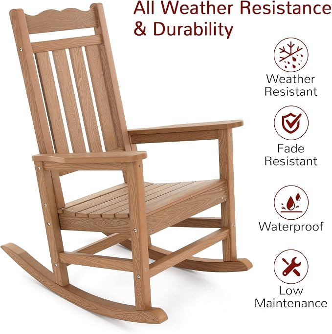 Stoog Oversized Outdoor Rocking Chair, Porch Rocker - Image 4