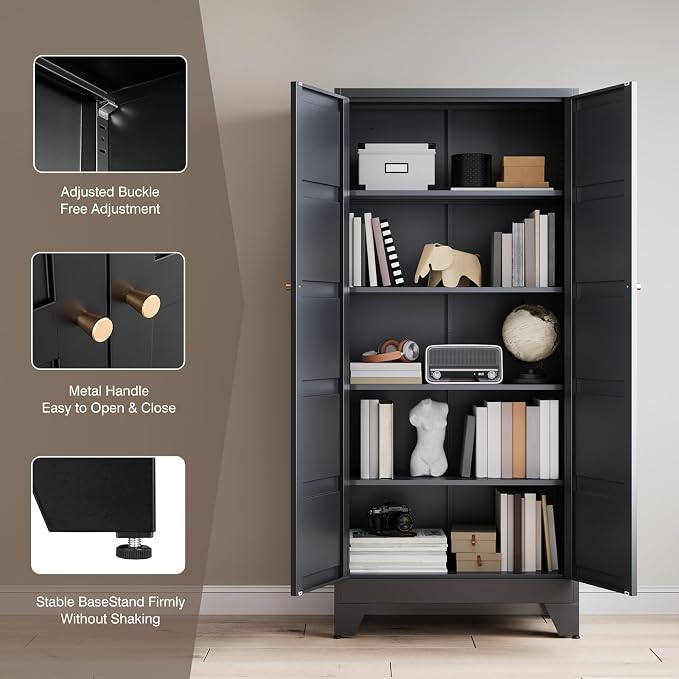Yizosh Metal Storage Cabinet - Image 6