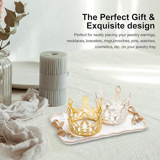 Warmtree Vintage Jewelry Organizer, Decorative Tray - Image 5