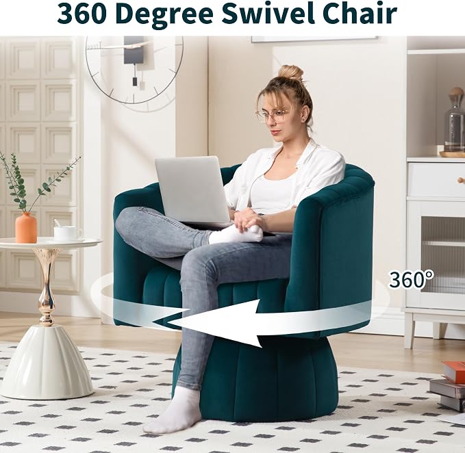 Swivel Accent Barrel Chair - Image 3