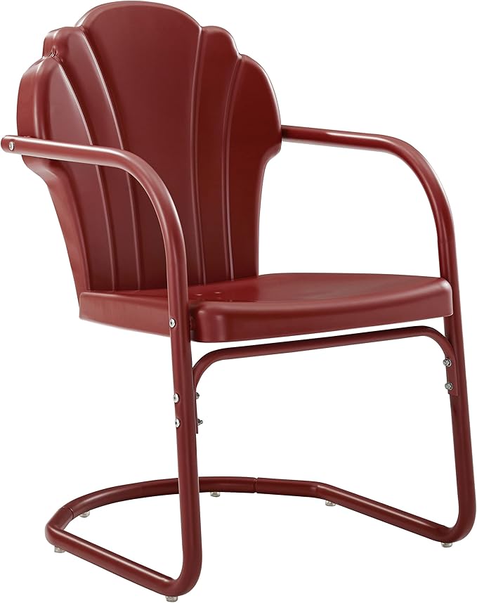 Crosley Furniture Tulip 2-Piece Outdoor Chair Set, Retro Metal Patio Chairs by CrosleyFurniture