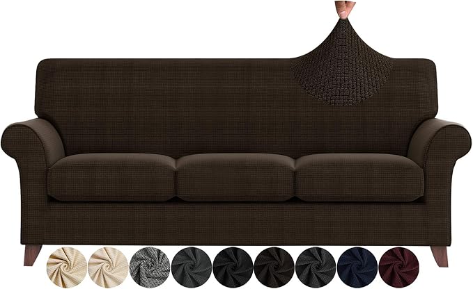 ZNSAYOTX 4 Piece Sofa Covers for Living Room Anti Slip Stretch Couch Covers for by ZNSAYOTX
