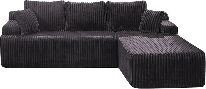 Hobestluk Modular Sectional Sofa Couches L-Shape Couch 3 Seat Modular Sofa - Image 8