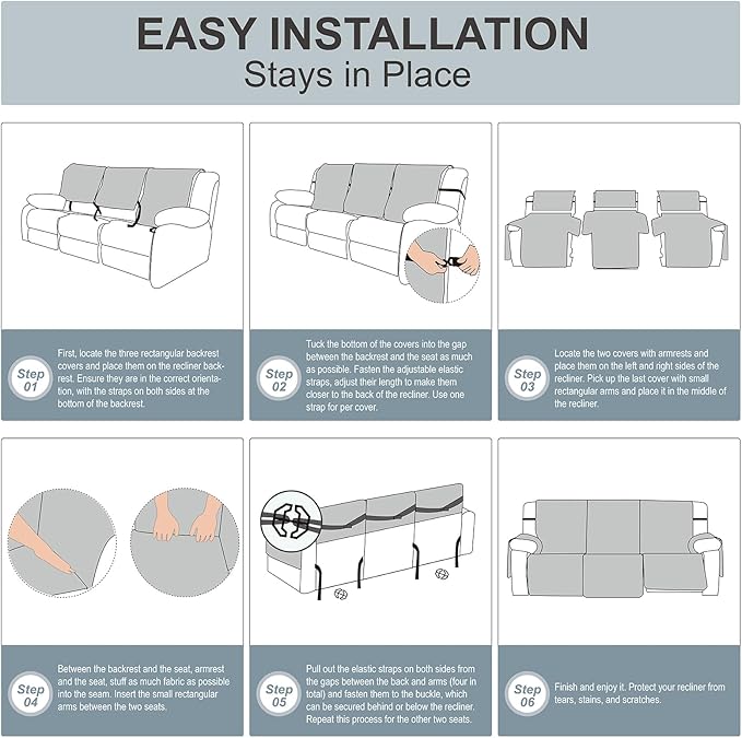 Genina Waterproof Recliner Cover - Image 2