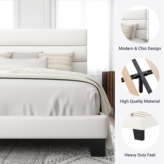 Allewie King Size Platform Bed Frame - Image 6