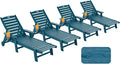 Patio Chaise Lounge Chair Set of 4, Oversize Lounge Chairs by Serique