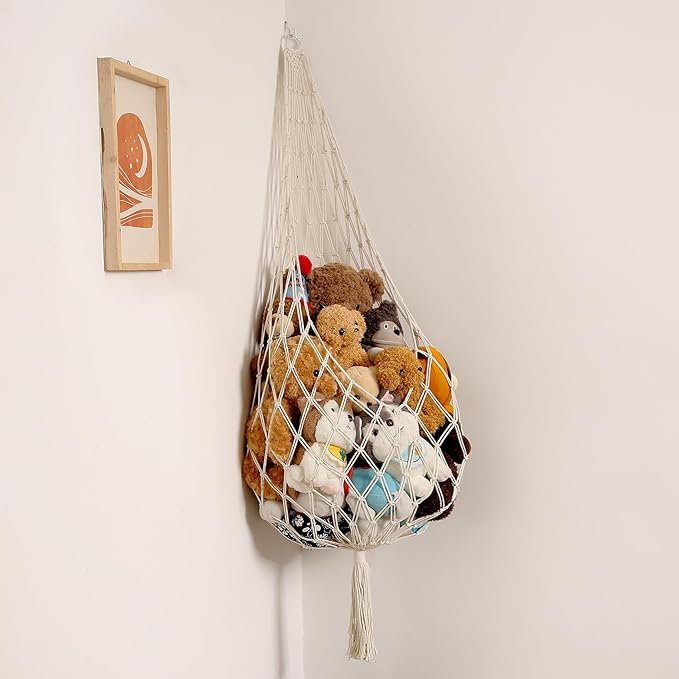 Amdermi Novel Stuffed Animal Hammock Corner Hanging Net by Amdermi