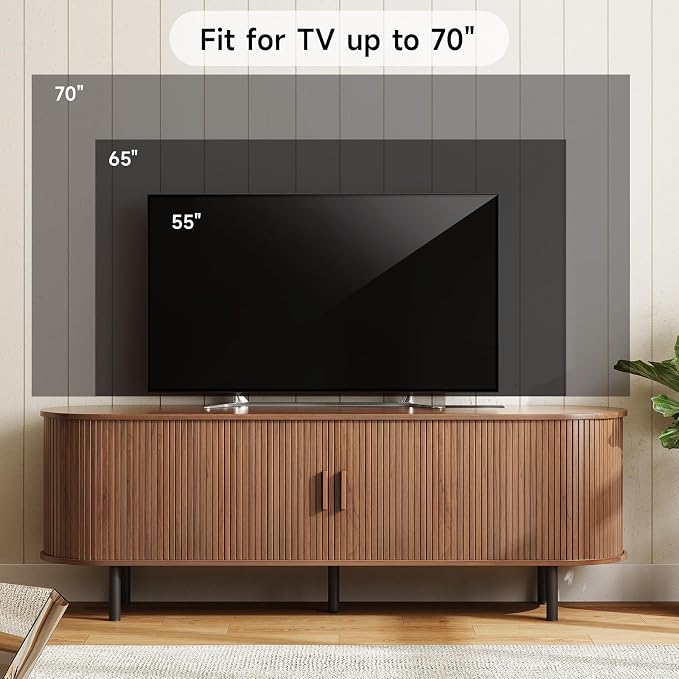 ONBRILL 63" TV Stand with Power Outlet - Image 5