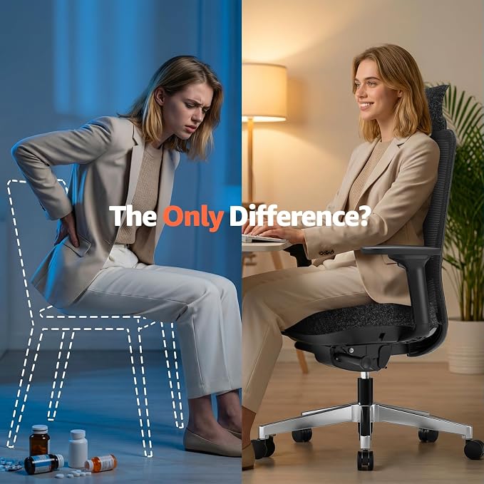 ErgoSift M2 Office Chair Ergonomic Desk Chair High-Back Mesh Desk Chair - Image 8