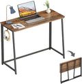 WOHOMO Folding Desk, Small Writing Desk 39.4", Space-Saving Foldable Laptop by WOHOMO