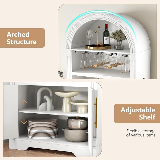 Vlsrka Arched Cabinet, Kitchen Pantry Cabinets - Image 7