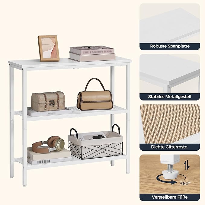 HOOBRO 29.5" Narrow Console Table, 3 Tier Entryway Table - Image 6