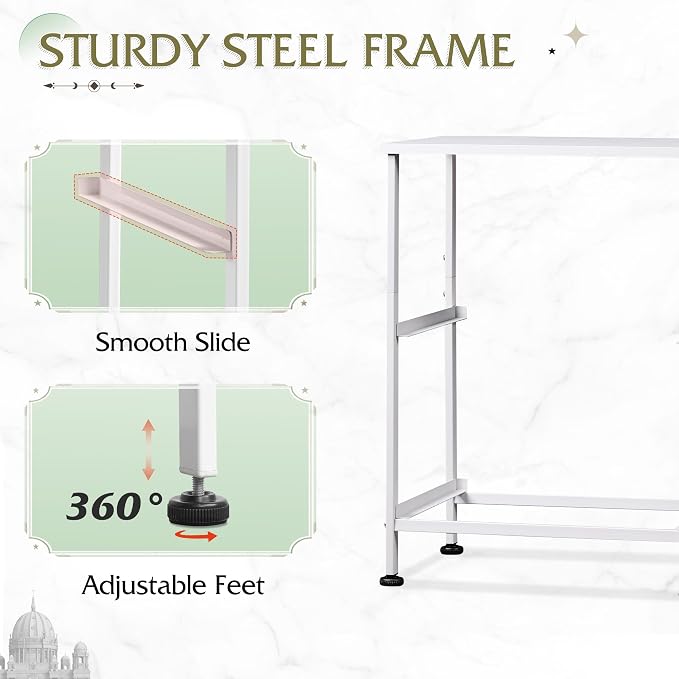 WLIVE White Night Stand, Small Dresser - Image 7