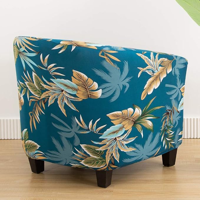 SearchI Club Chair Slipcover Stretch Barrel Chair Covers Printed Tub Chair - Image 8