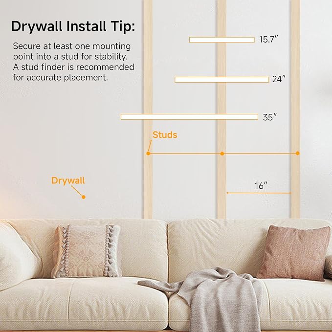 Oak Floating Shelves Wood for Wall 15.7in Wall Mounted Display Ledge Shelves - Image 6