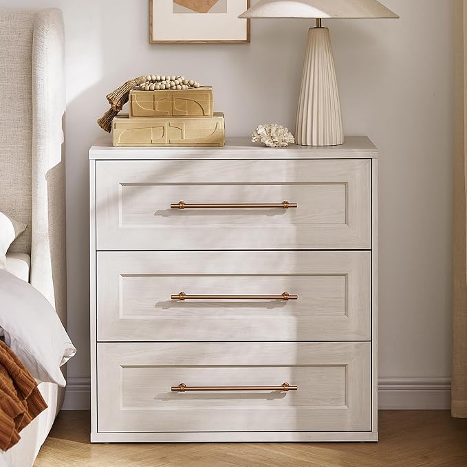 mopio Blake 3 Drawer Dresser for Bedroom, Chest of Drawers, Wood Dresser by MopioInc