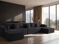 168" Cloud Sectional Couch, Comfort U Shaped Sofa by VYUXWO