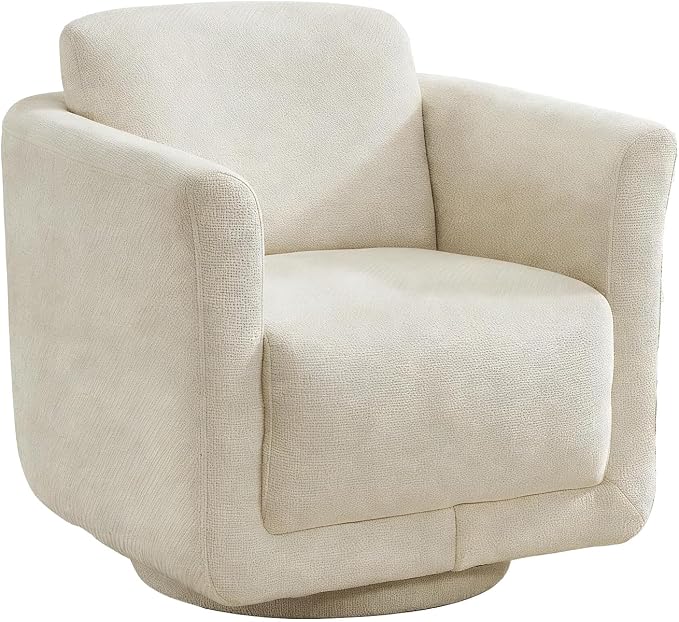 Swivel Accent Chair, 360° Chenille Barrel Swivel Chair by Future-readycomfortformoder