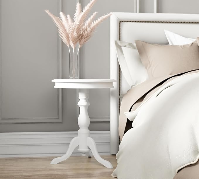 Carolina Classics Gilda Side Table in Antique Ivory - Image 2