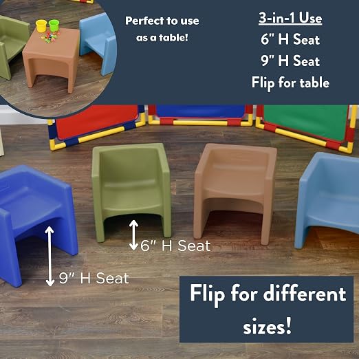 Children's Factory Cube Chairs, Woodland CF910-047, Classroom Furniture - Image 8
