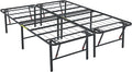 Amazon Basics Bed Frame with Storage, Foldable Metal Platform, Sturdy Steel by AmazonBasics