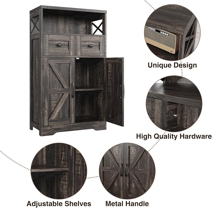 Befrases Farmhouse Storage Cabinet - Image 7