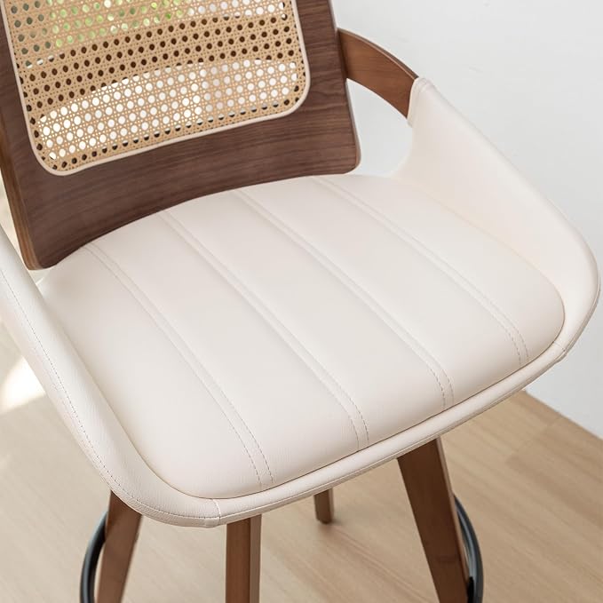 Set of 3 Mid Century Modern Counter Stools - Image 7