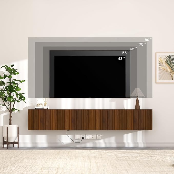 EazeHome 82" Floating TV Stand - Image 8